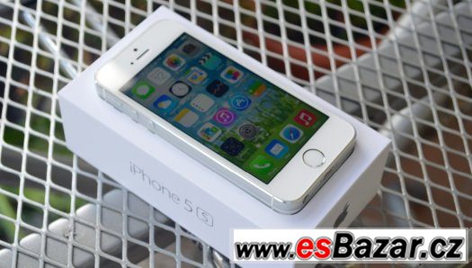 Apple iPhone 5S stříbrný 16gb 2 roky starý TOP stav