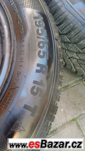 Zimní kola 5x112 195/65 R15 Škoda Octavia II Continental VW Zimní kola 5x112 195/65 R15 Škoda Octavia II Continental VW