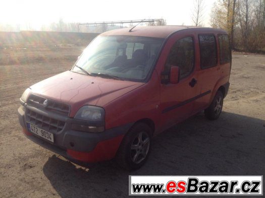 Prodám Fiat Doblo 1.2 47kw r.v.2002 STK do 10/2016, prosklen Prodám Fiat Doblo 1.2 47kw r.v.2002 STK do 10/2016, prosklen