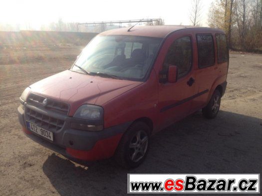 Prodám Fiat Doblo 1.2 47kw r.v.2002 STK do 10/2016, prosklen