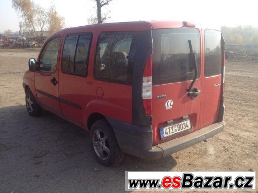 Prodám Fiat Doblo 1.2 47kw r.v.2002 STK do 10/2016, prosklen Prodám Fiat Doblo 1.2 47kw r.v.2002 STK do 10/2016, prosklen