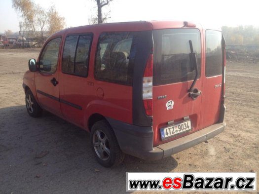 Prodám Fiat Doblo 1.2 47kw r.v.2002 STK do 10/2016, prosklen