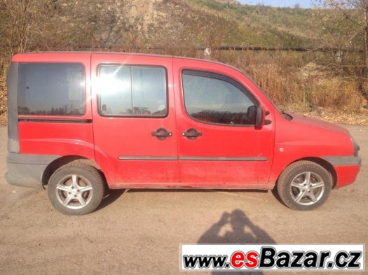 Prodám Fiat Doblo 1.2 47kw r.v.2002 STK do 10/2016, prosklen