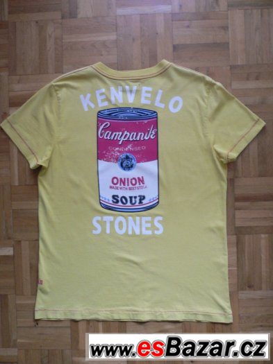 Pánské světle žluté triko/tričko zn. Kenvelo, vel. XL