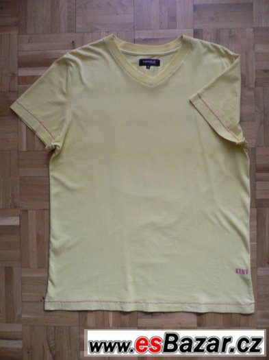 Pánské světle žluté triko/tričko zn. Kenvelo, vel. XL