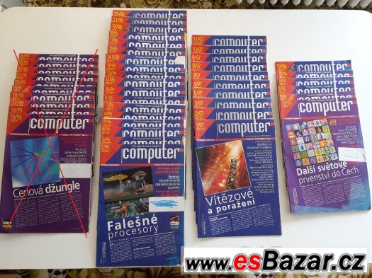 Časopisy Computer - r. 96, 97 a další