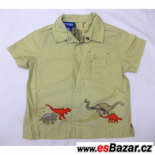 Dětská košile s krátkými rukávy GENUINE KIDS - 24 m. / 1 rok