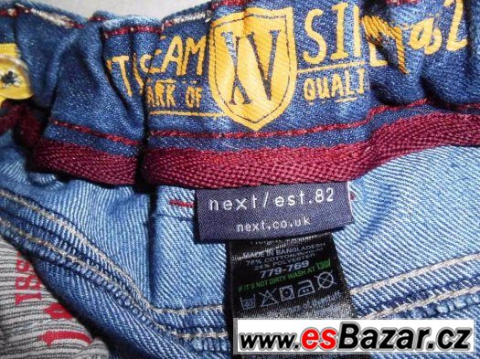 Dětské Džíny / Jeans NEXT vel. 82