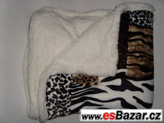 Beránková deka Zebra 150 x 200 CM