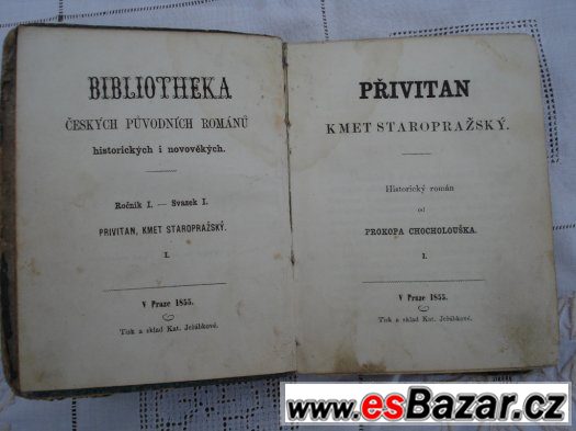 PŘIVITAN - Kmet Staropražský vydán r. 1855.