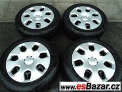 Zimní pneu 8mm (DOT:1813) + disk Opel 16" + ORIGINAL poklice