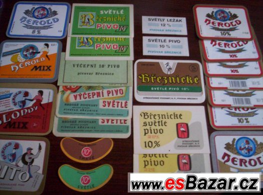 pivní etikety pivovar Březnice