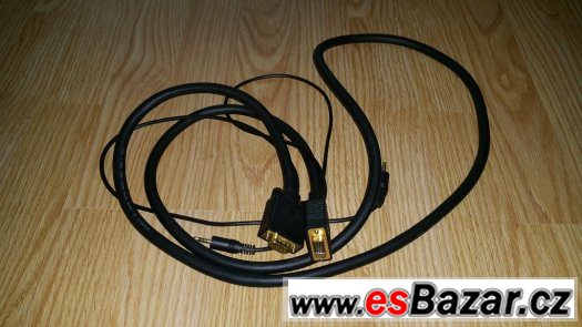Kabel VGA/VGA s audio3,5mm/1,8m/6ft
