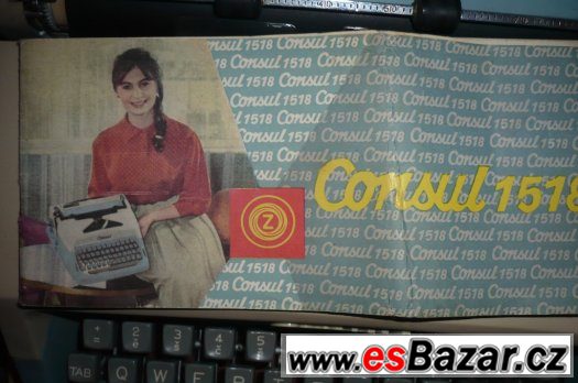 Psací stroj Consul 1518 cca ze 60. let