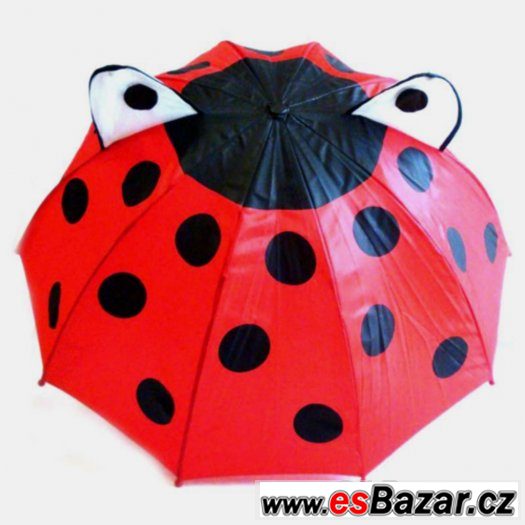 264 - Kidorable dětská pláštěnka Beruška vel.92-98 + deštník
