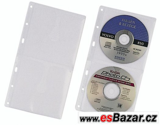 4x Hardbox na CD/DVD včetně 100 ks PP kapes pro 200ks CD/DVD