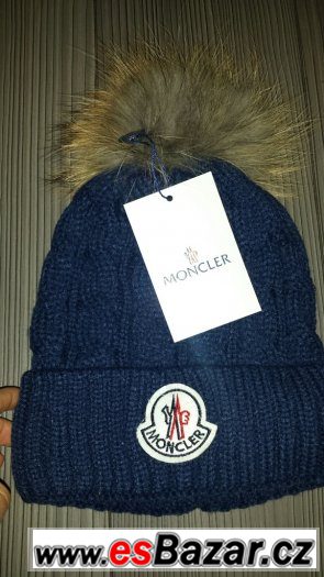 Moncler nová čepice s bambulí