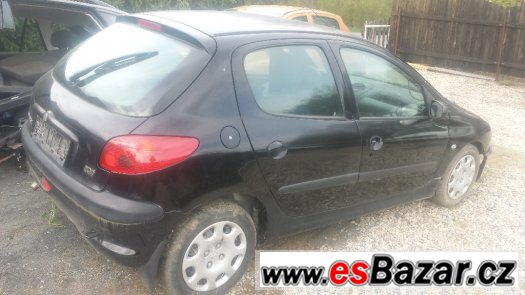 PRODÁM NÁHRADNÍ DÍLY PEUGEOT 206, R. V. 2001, 1, 9 D, 51 KW