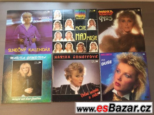 6x Marika Gombitová - Vinylové desky LP - TOP STAV