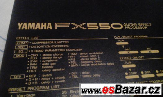 Kytarový multiefekt YAMAHA FX550