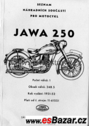 Brožury k Československým motocyklům JAWA