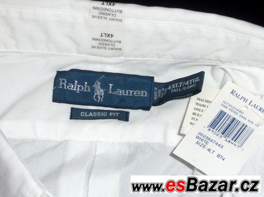 Košile Ralph Lauren 4XL s krátkým rukávem Košile Ralph Lauren 4XL s krátkým rukávem