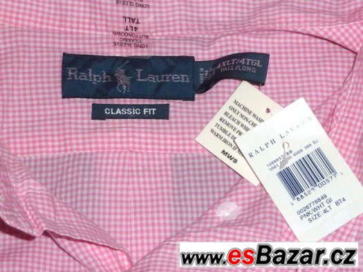 Košile Ralph Lauren 4XLT s dlouhým rukávem Košile Ralph Lauren 4XLT s dlouhým rukávem