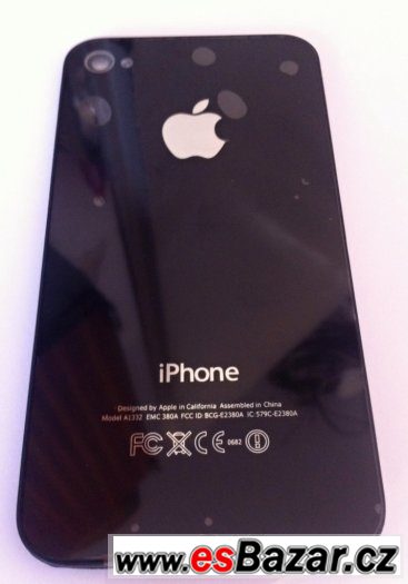 Nový zadní kryt černý na iPhone 4 nebo 4S