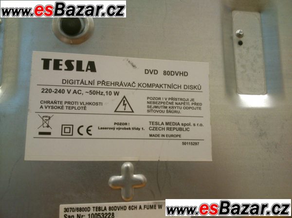 DVD přehrávač TESLA