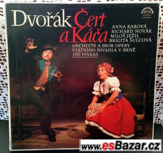 A.Dvořák - ČERT a KÁČA set na LP gramodeskách