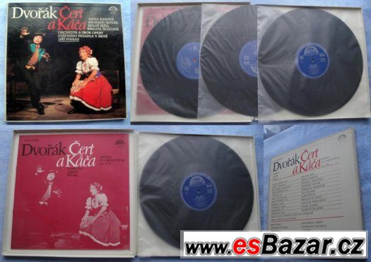 A.Dvořák - ČERT a KÁČA set na LP gramodeskách