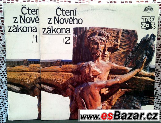 3x LP gramodeska: ČTENÍ ze STARÉHO a NOVÉHO ZÁKONA (Bible)