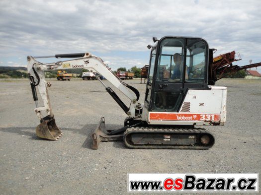 Minibagr Bobcat X331 + 3 lžíce