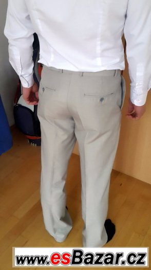 Kalhoty světle šedé Kalhoty světle šedé