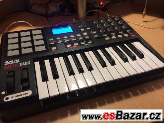 AKAI MPK 25 - MIDI CONTROLER, KEYBOARD, KLÁVESY