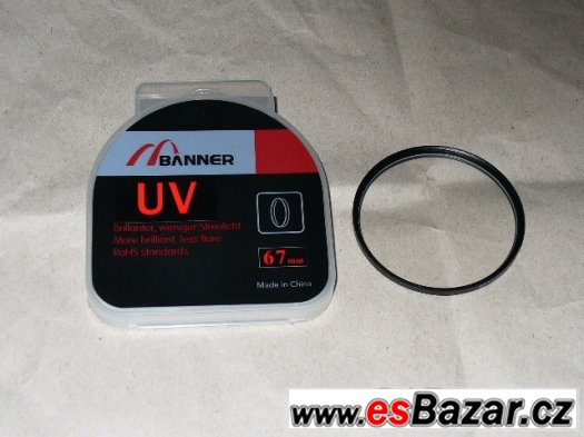 Prodám UV filtr 67 mm