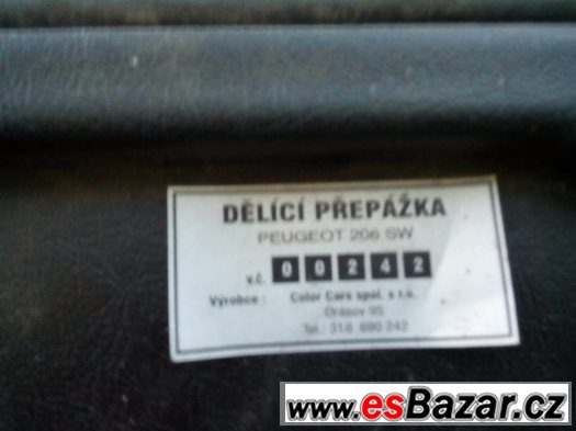 Prodám na Peugeot 206 combi přepážku