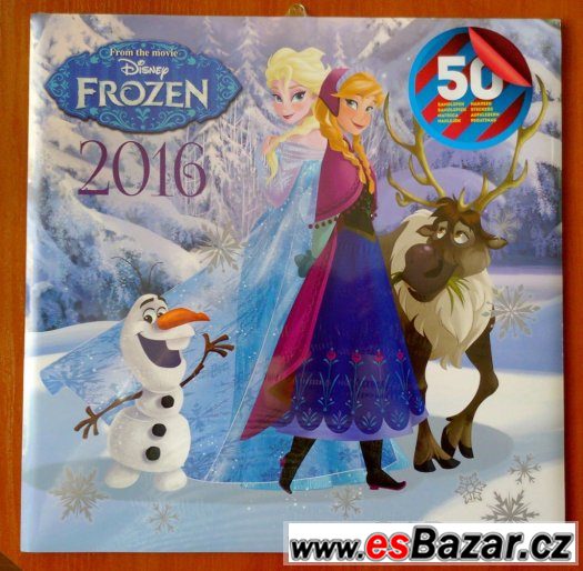 Velký nástěnný kalendář: Ledové království (Frozen) 2016