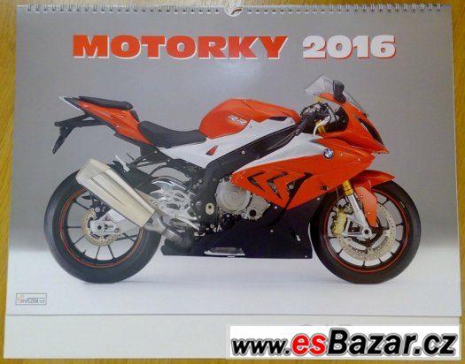 Velký nástěnný kalendář: Motorky 2016 - novinka