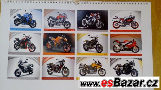 Velký nástěnný kalendář: Motorky 2016 - novinka