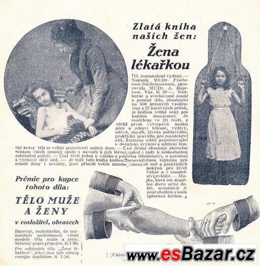 Nádherná starožitná kniha Žena lékařkou, rok 1923