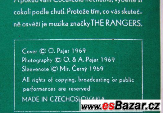 První LP skupiny The Rangers z roku 1969