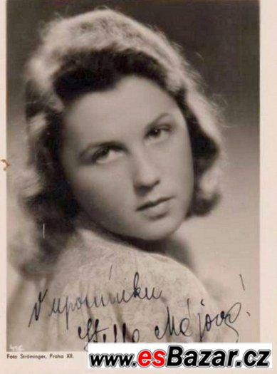 STELLA MÁJOVÁ, fotografie s podpisem