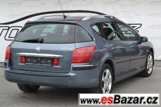 Prodám Peugeot 407 2,0 HDi SW, digiklima, ESP, POCTIVÉ KM