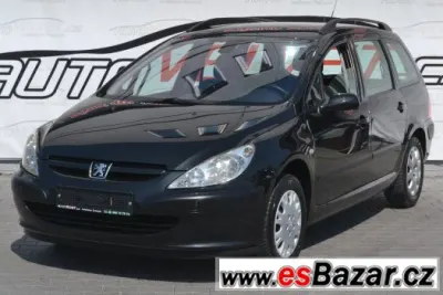 Prodám Peugeot 307 1.6i klima, el. okna, serviska,POCTIVÉ KM
