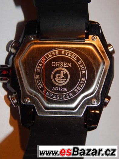 Velké duální pánské hodinky trouhelnik Ohsen