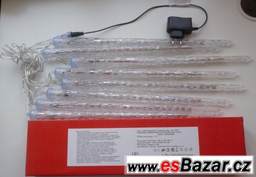 LED rampouchy 5V, 50cm s efektem padajícího sněhu - pro venk