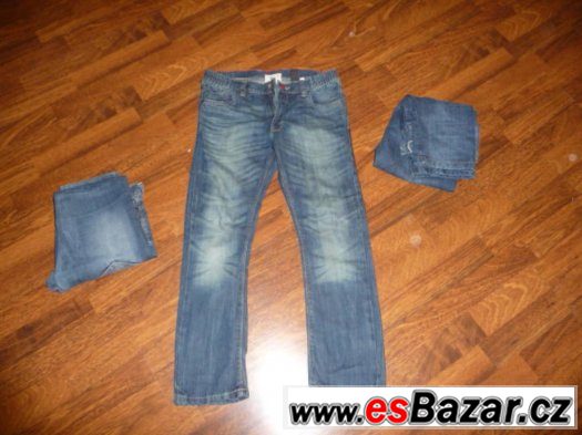 3 x džíny vel. 134/140