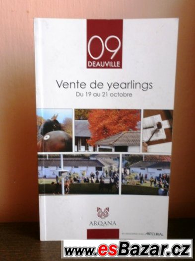 Prodám dražební katalog Vente de yearlings