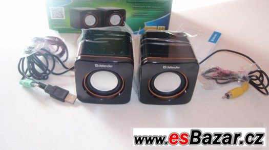 Stereo reproduktory 3,5 jack, napájení z USB, nové